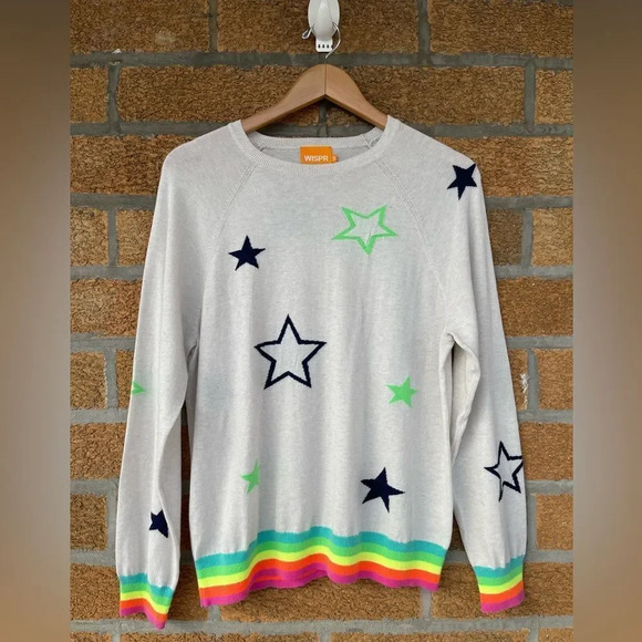 Wispr by Brodie Summer Star Sweater medium - Picture 1 of 8